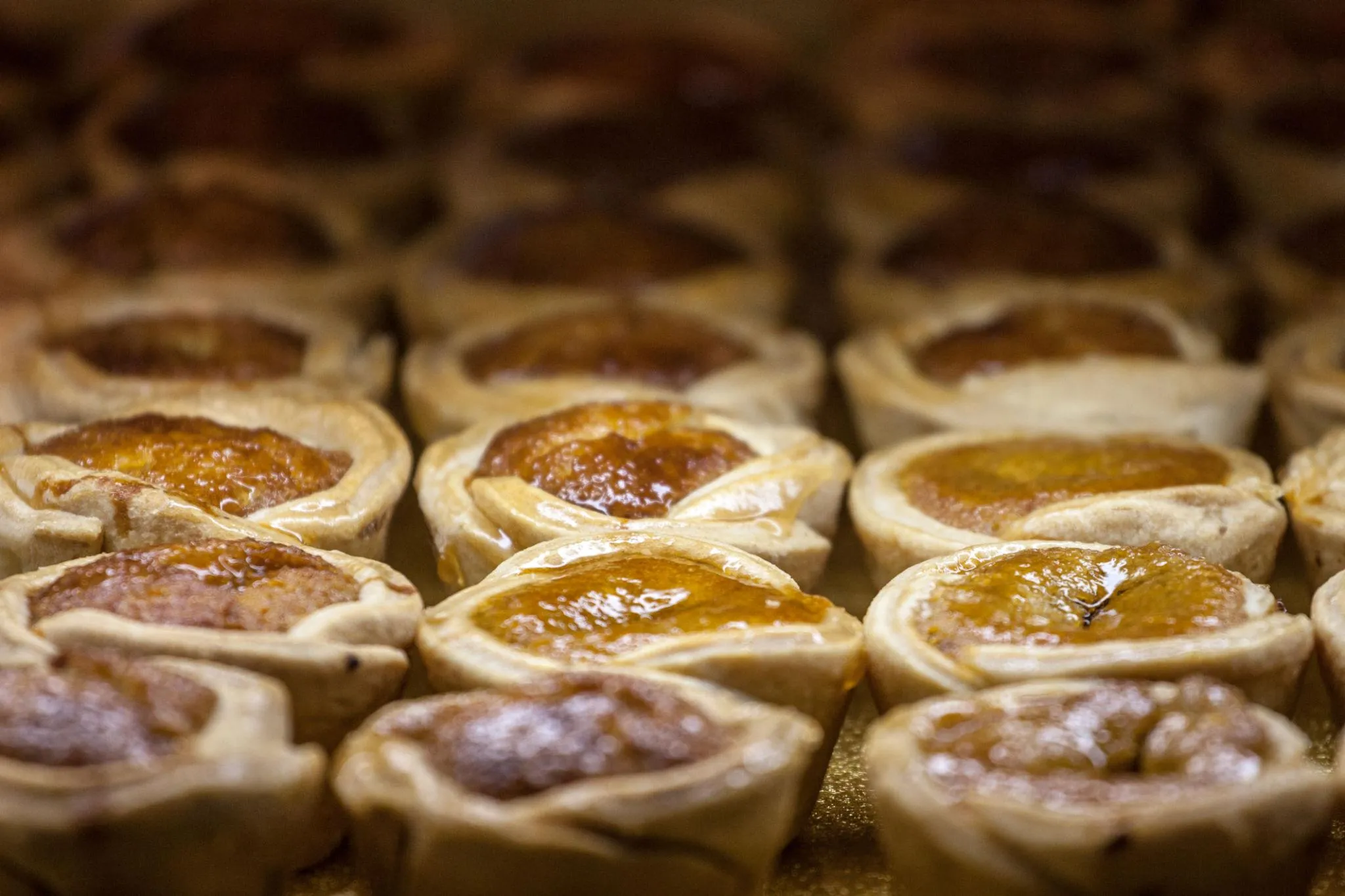 Butter tarts at Sweet Home Bakery Bowness Calgary — classic Canadian butter tarts with gooey caramel filling